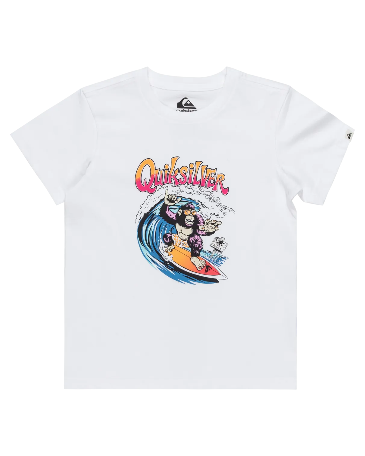 Quiksilver Clothing Boys Kong Story T-Shirt in White