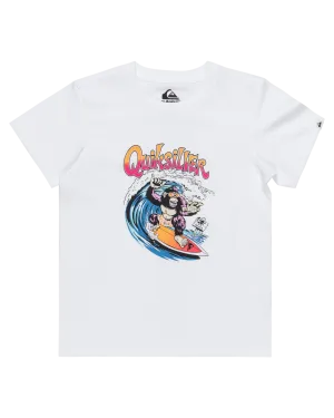 Quiksilver Clothing Boys Kong Story T-Shirt in White