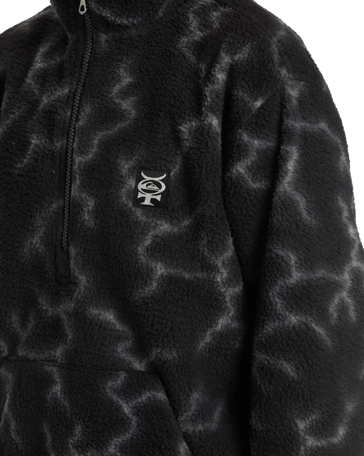 Quiksilver Clothing Boys Mercury Sherpa Fleece Jacket in Black