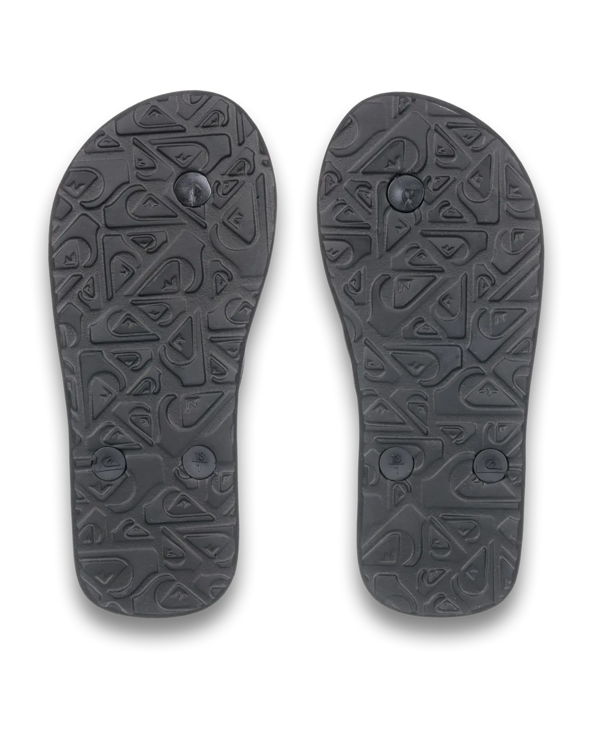 Quiksilver Clothing Boys Molokai Art 25 Flip Flops in Nebulas Blue Wordblock