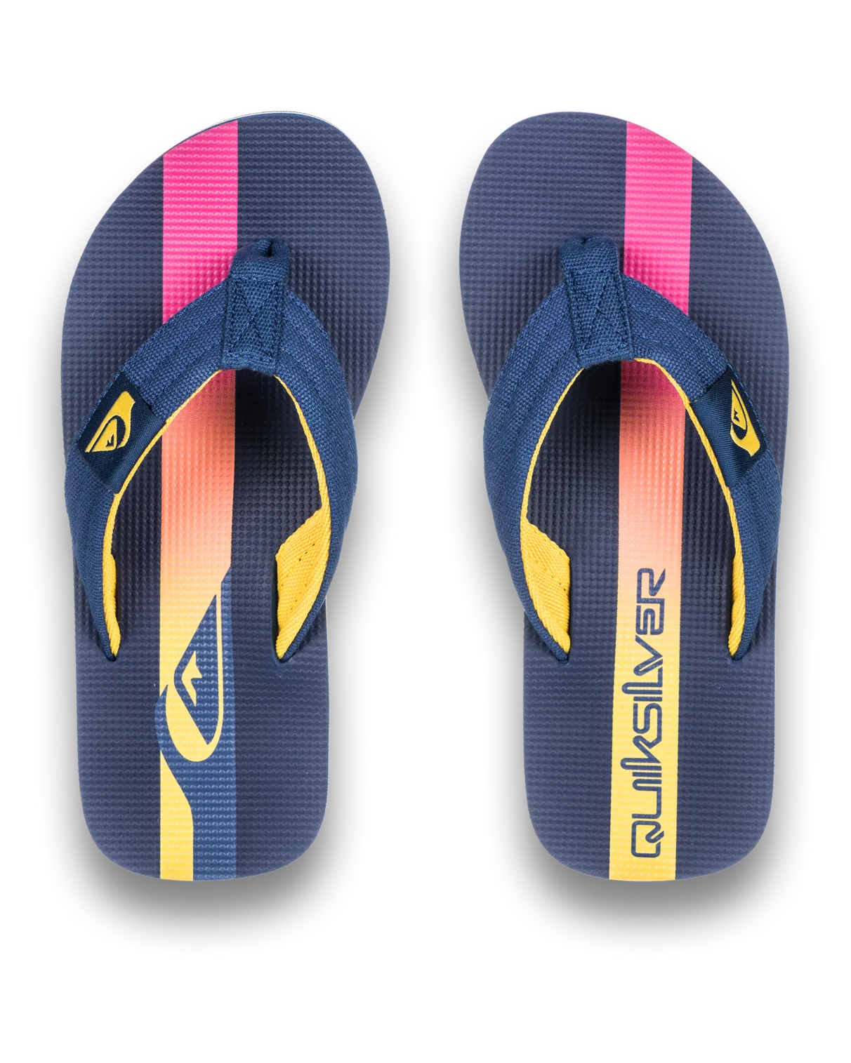 Quiksilver Clothing Boys Molokai Layback II Flip Flops in Estate Blue Holmes