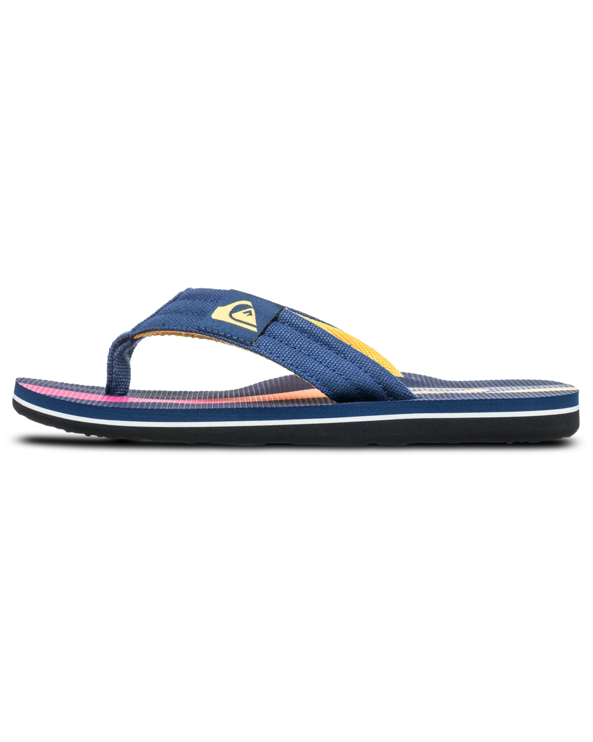 Quiksilver Clothing Boys Molokai Layback II Flip Flops in Estate Blue Holmes