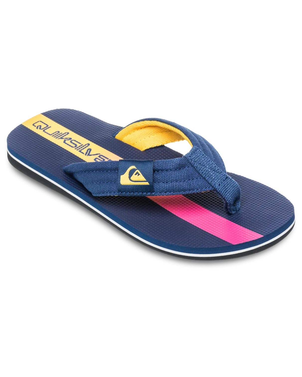 Quiksilver Clothing Boys Molokai Layback II Flip Flops in Estate Blue Holmes
