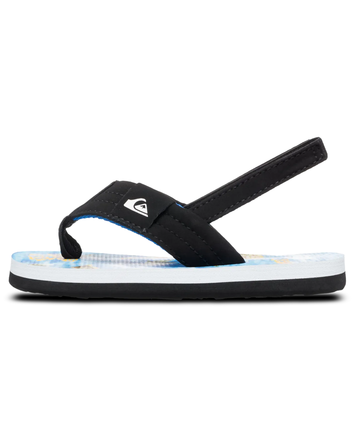 Quiksilver Clothing Boys Molokai Layback Toddler Flip Flops in Coronet Blue Naturama
