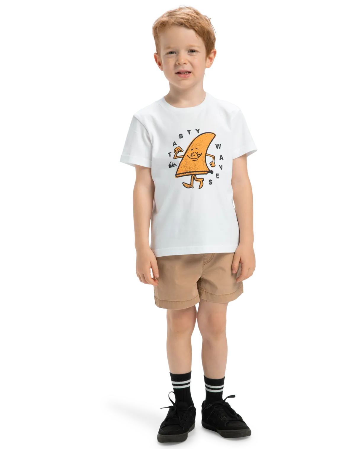 Quiksilver Clothing Boys Tasty Waves T-Shirt in White