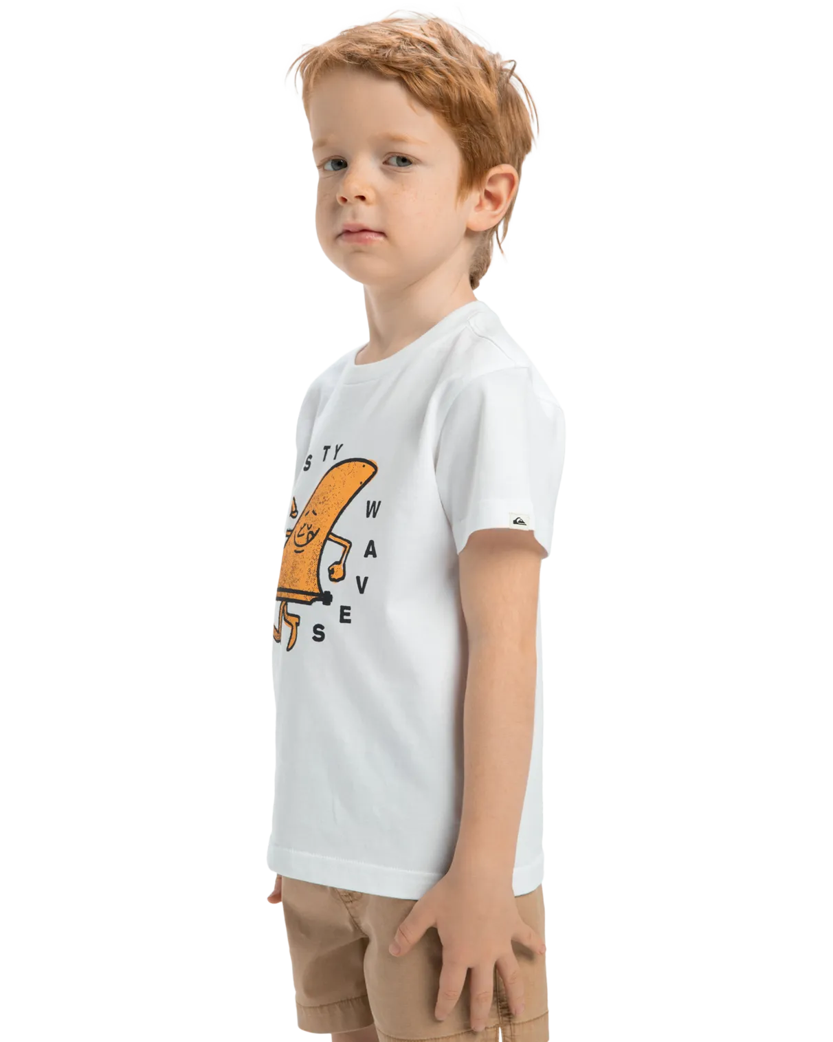 Quiksilver Clothing Boys Tasty Waves T-Shirt in White