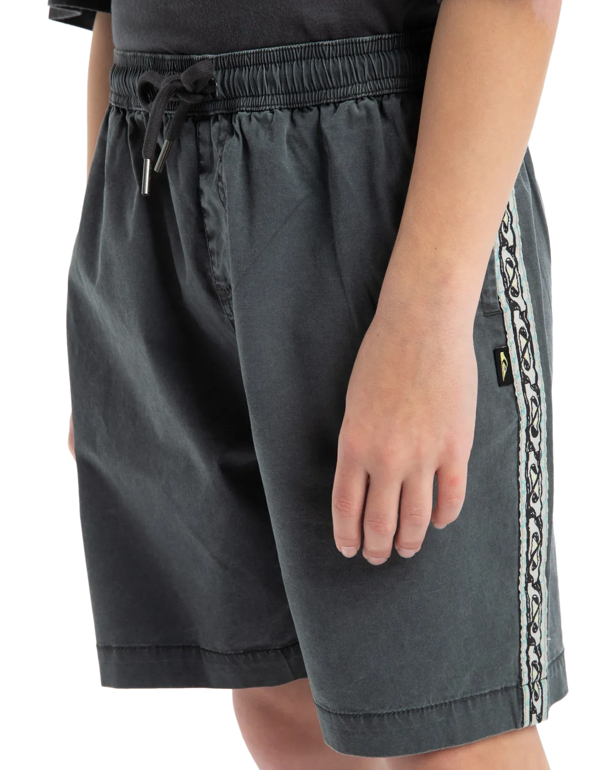 Quiksilver Clothing Boys Taxer Global Heat Walkshorts in Dark Shadow