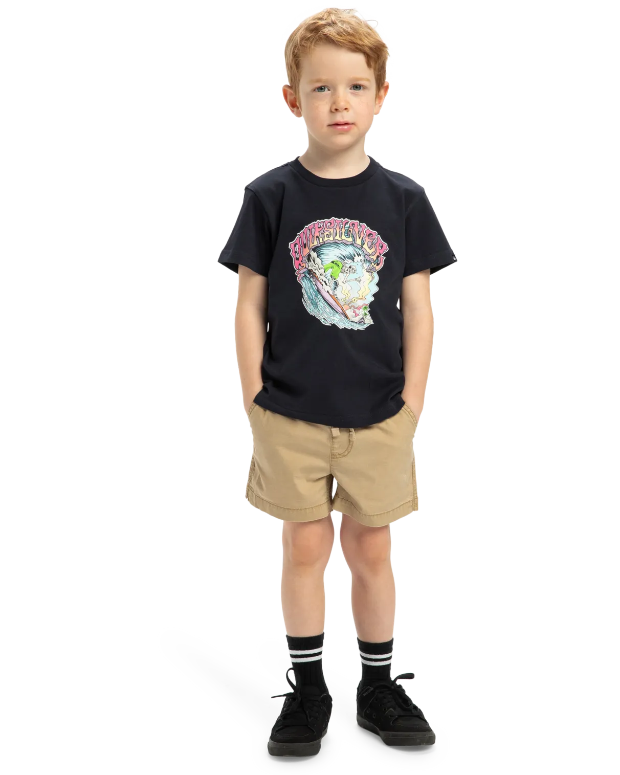 Quiksilver Clothing Boys Taxer Walkshorts in Khaki