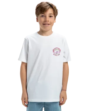 Quiksilver Clothing Boys Times Up T-Shirt in White