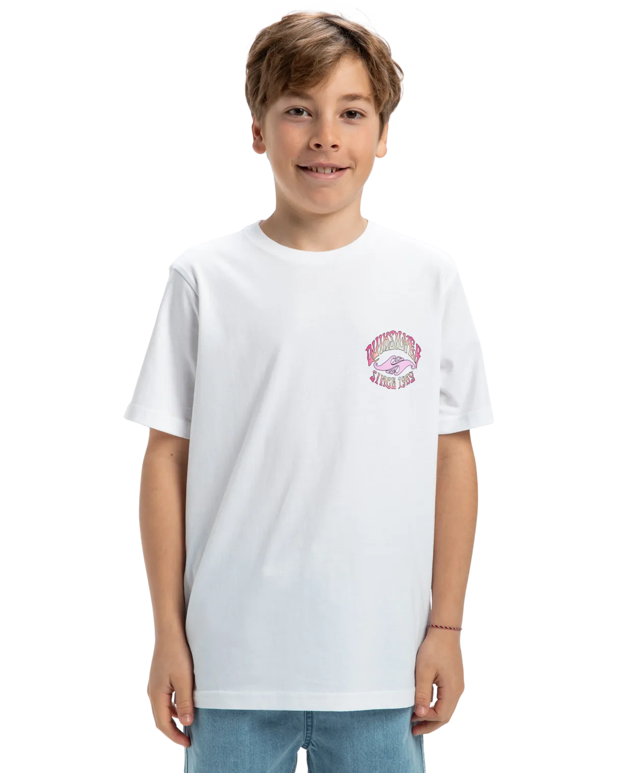 Quiksilver Clothing Boys Times Up T-Shirt in White