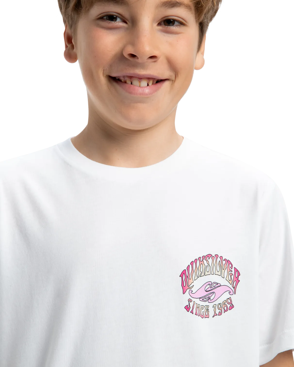 Quiksilver Clothing Boys Times Up T-Shirt in White