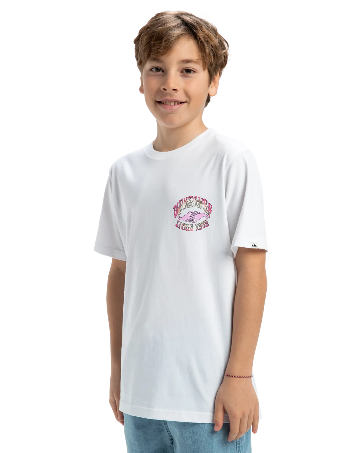 Quiksilver Clothing Boys Times Up T-Shirt in White