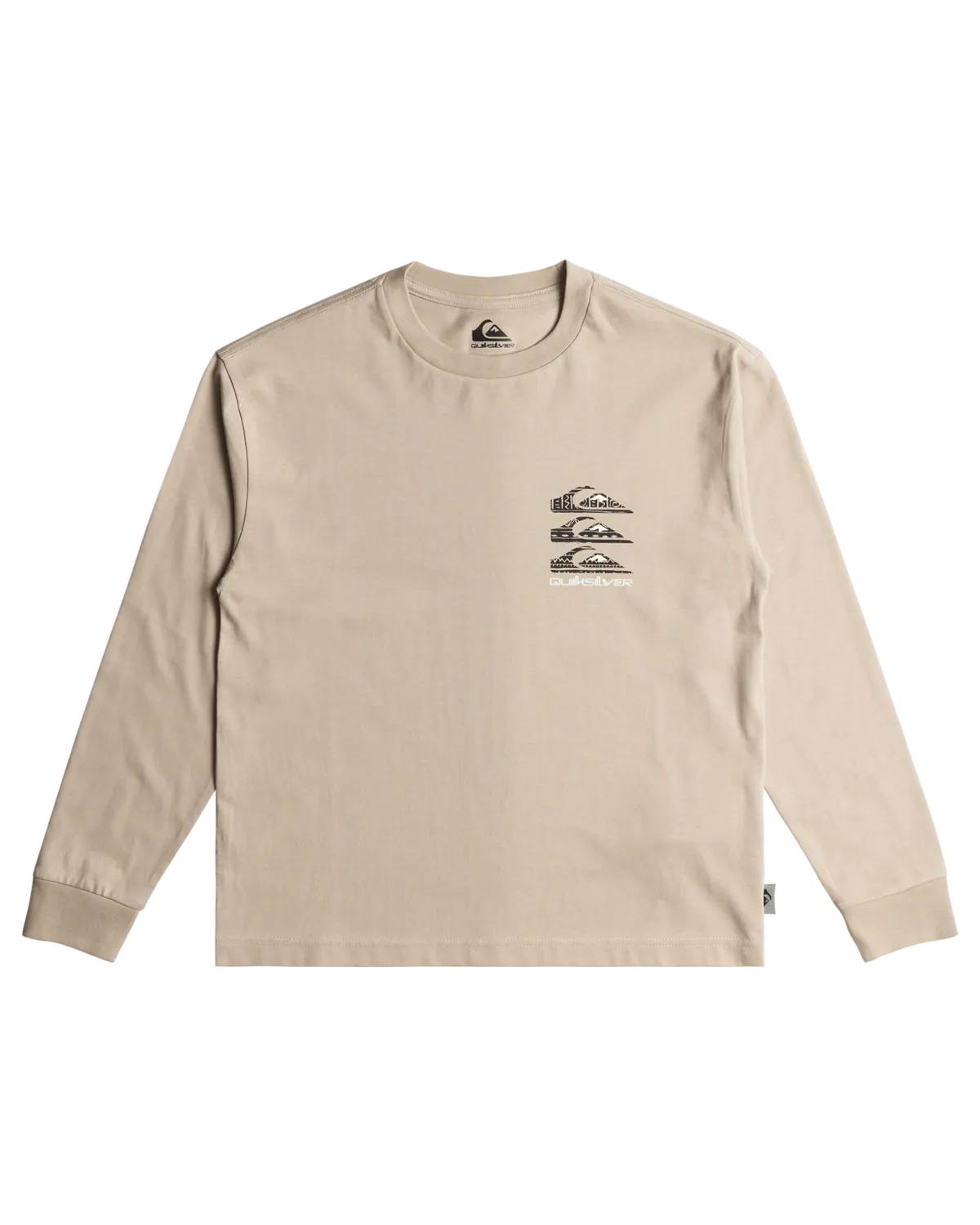 Quiksilver Clothing Boys Vintage Mix Long Sleeve T-Shirt in Plaza Taupe