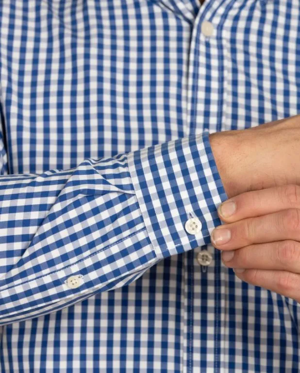 Raging Bull Classic Blue Gingham Check Blue