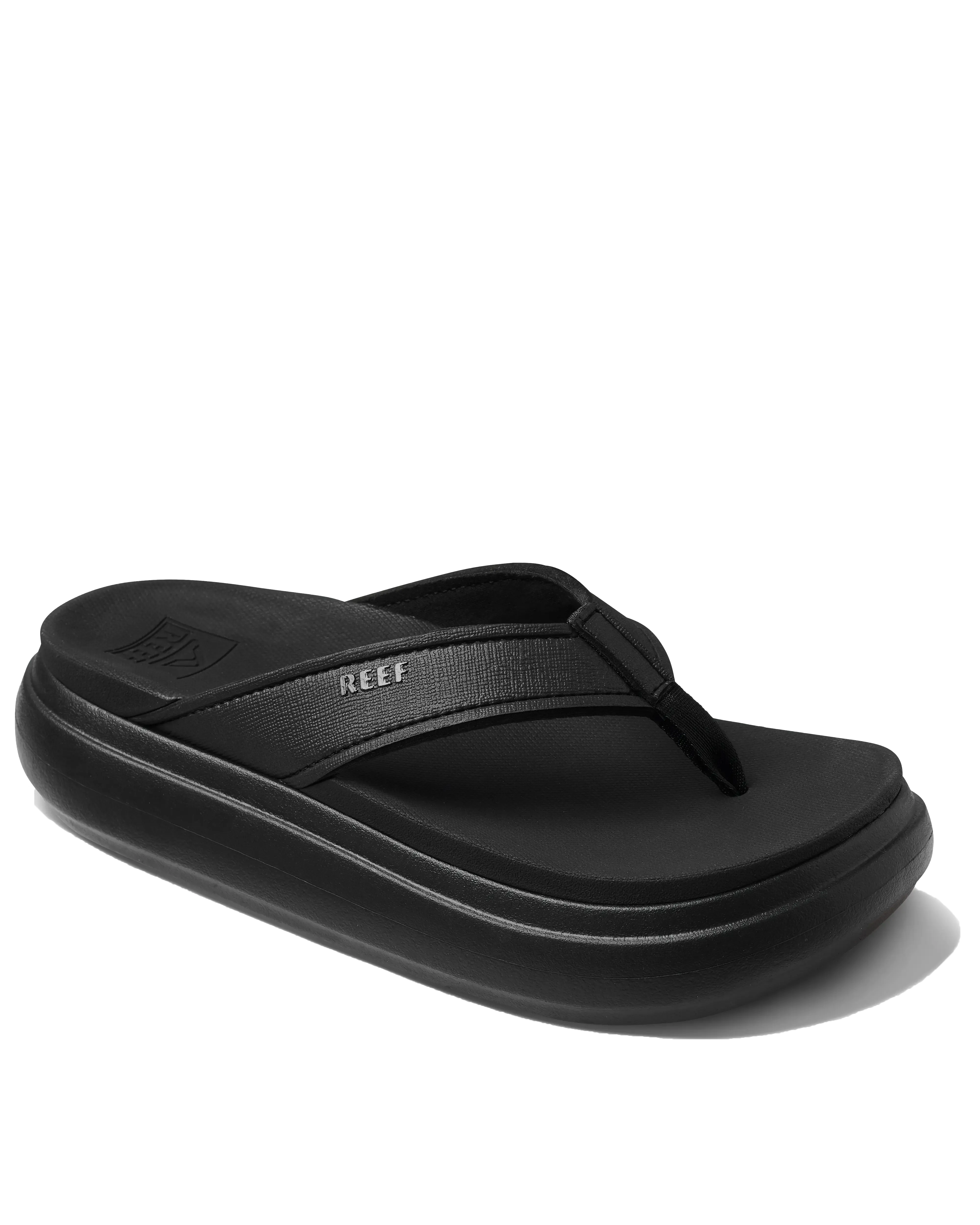 Reef Shoes Cushion Bondi Flip Flops in Black & Black