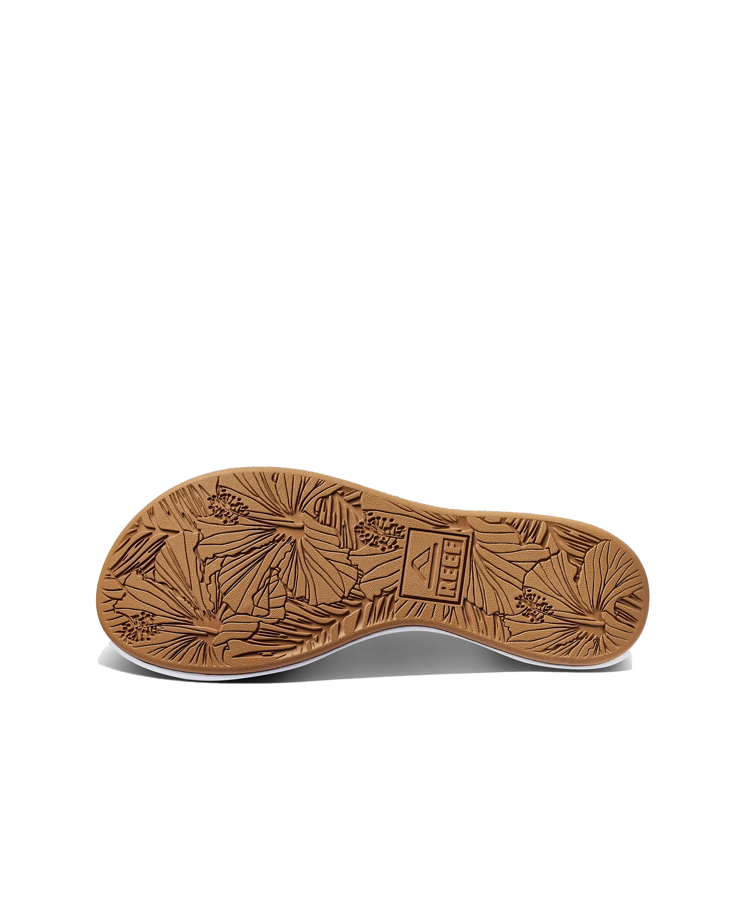 Reef Shoes Cushion Cloud Flip Flops in White & Tan