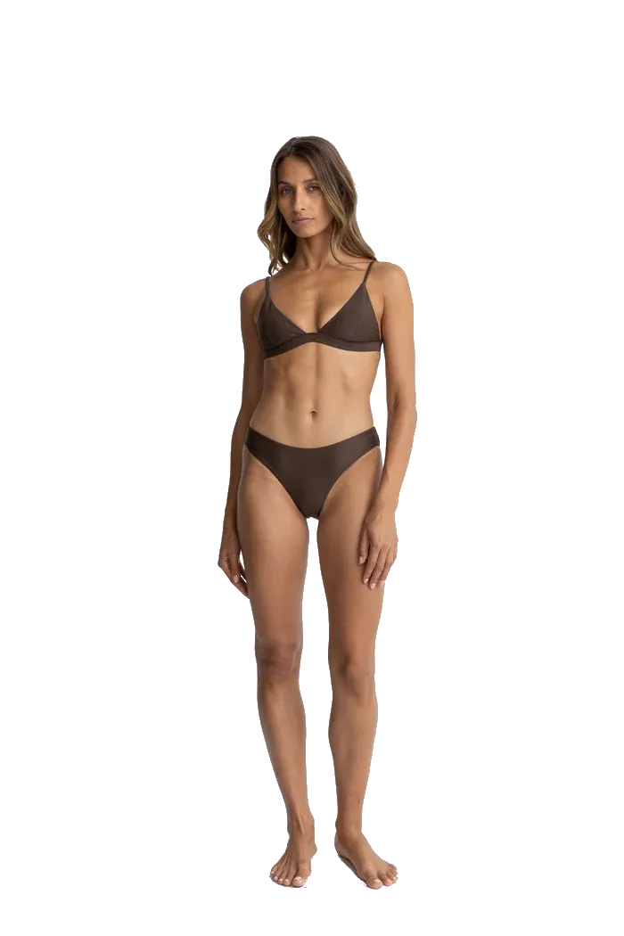 Rhythm Clothing Classic Holiday Bikini Bottoms in Chocolate