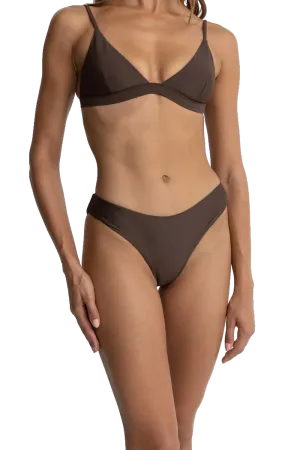 Rhythm Clothing Classic Holiday Bikini Bottoms in Chocolate