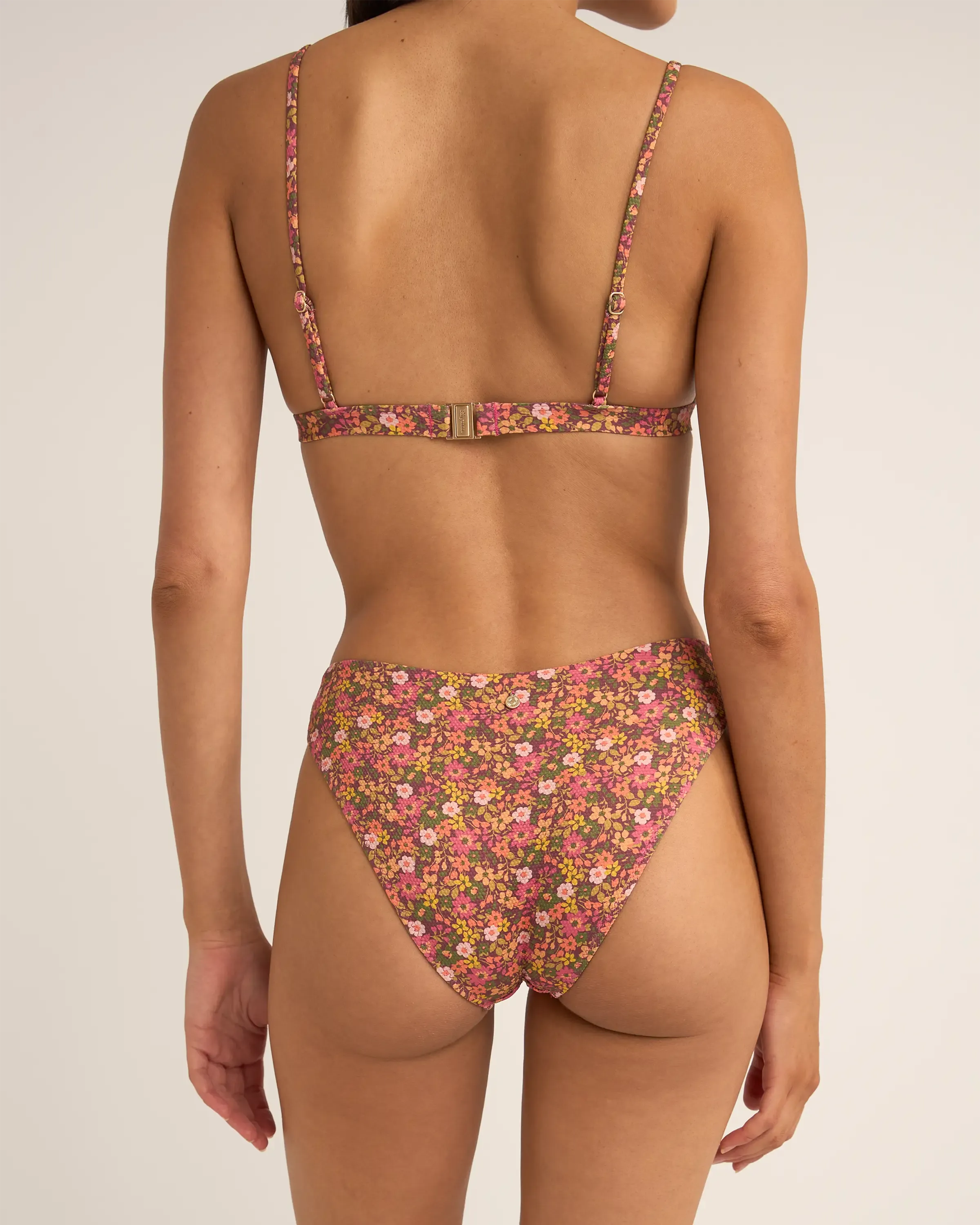 Rhythm Clothing Marie Floral Holiday Bikini Bottoms in Pink