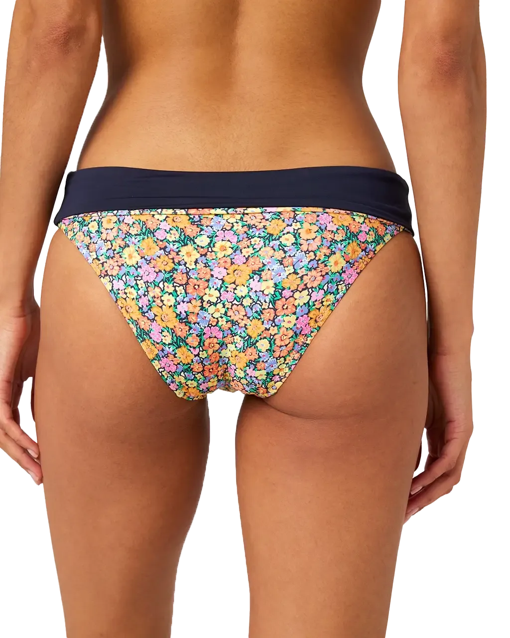 Rip Curl Clothing Afterglow Ditsy Roll Up Good Bikini Bottoms in Multi Colour