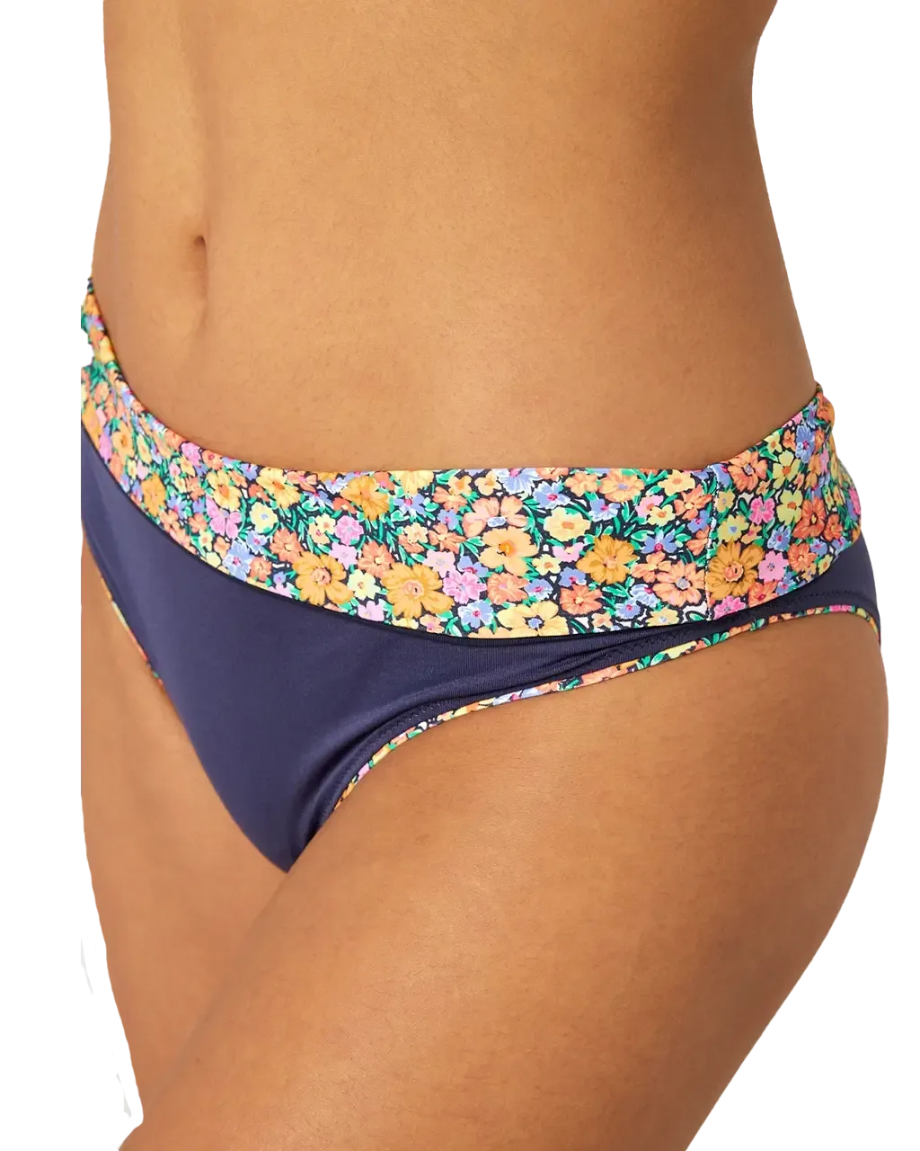 Rip Curl Clothing Afterglow Ditsy Roll Up Good Bikini Bottoms in Multi Colour