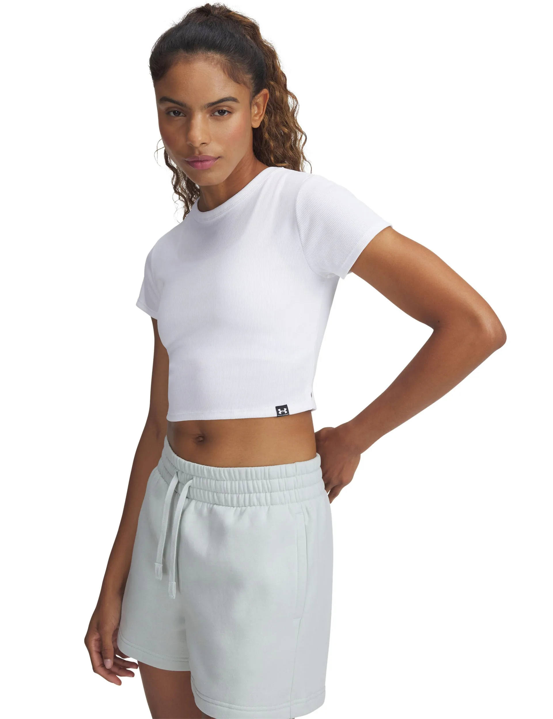 Rival Rib Baby T-Shirt - White
