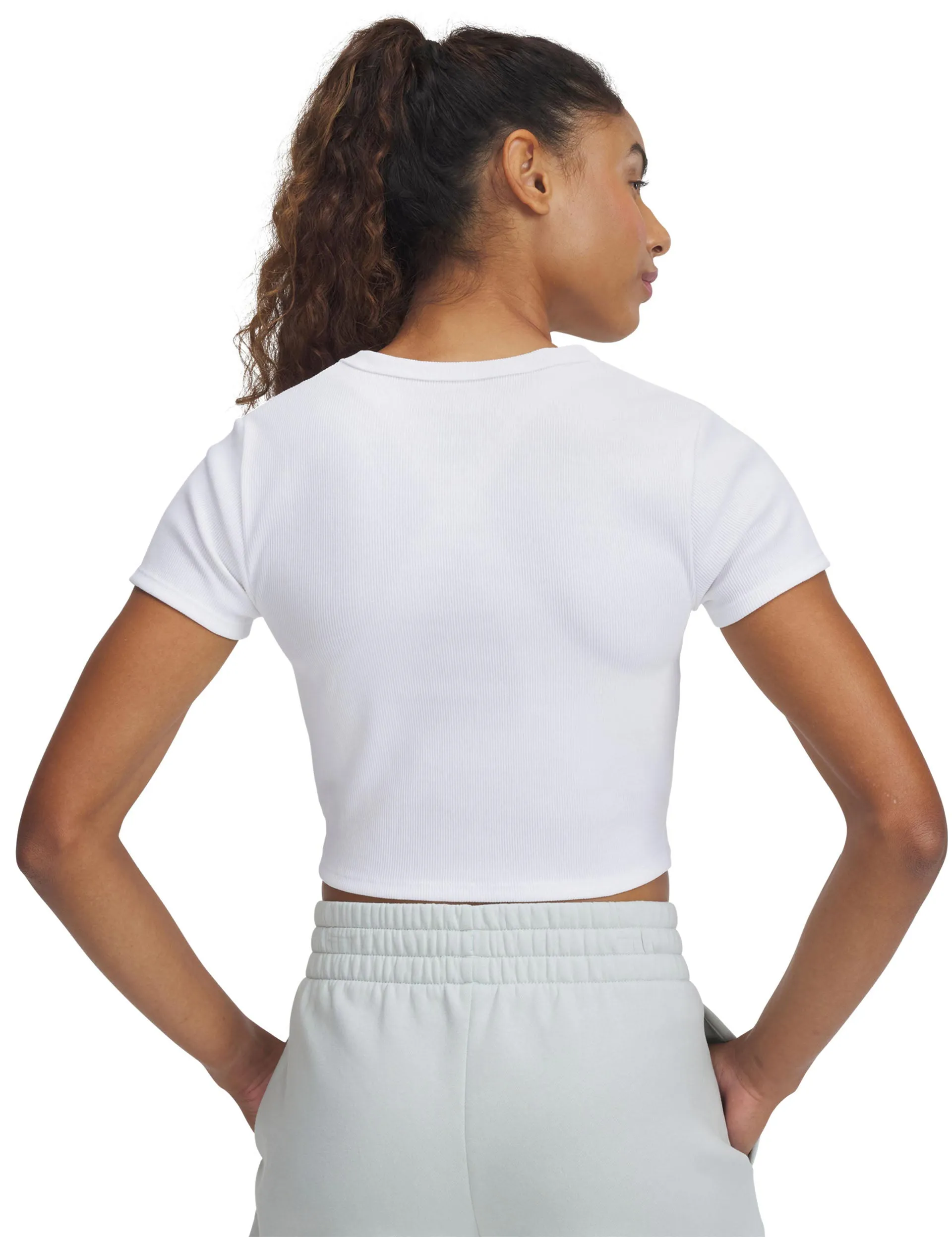 Rival Rib Baby T-Shirt - White