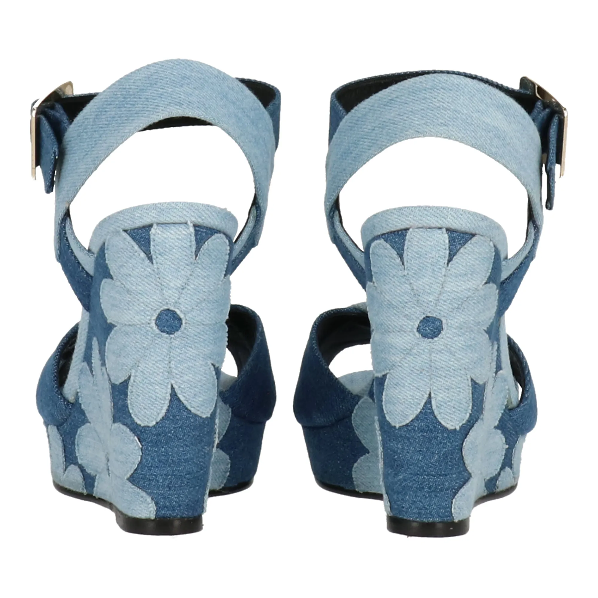 Roger Vivier Womens Blue Multicolored Wedge Shoes_Roger-Vivier