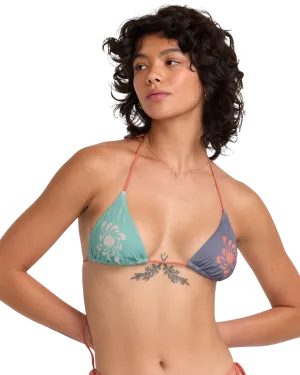 RVCA Clothing Lauryn Alvarez Halter Tri Bikini Top in Multi