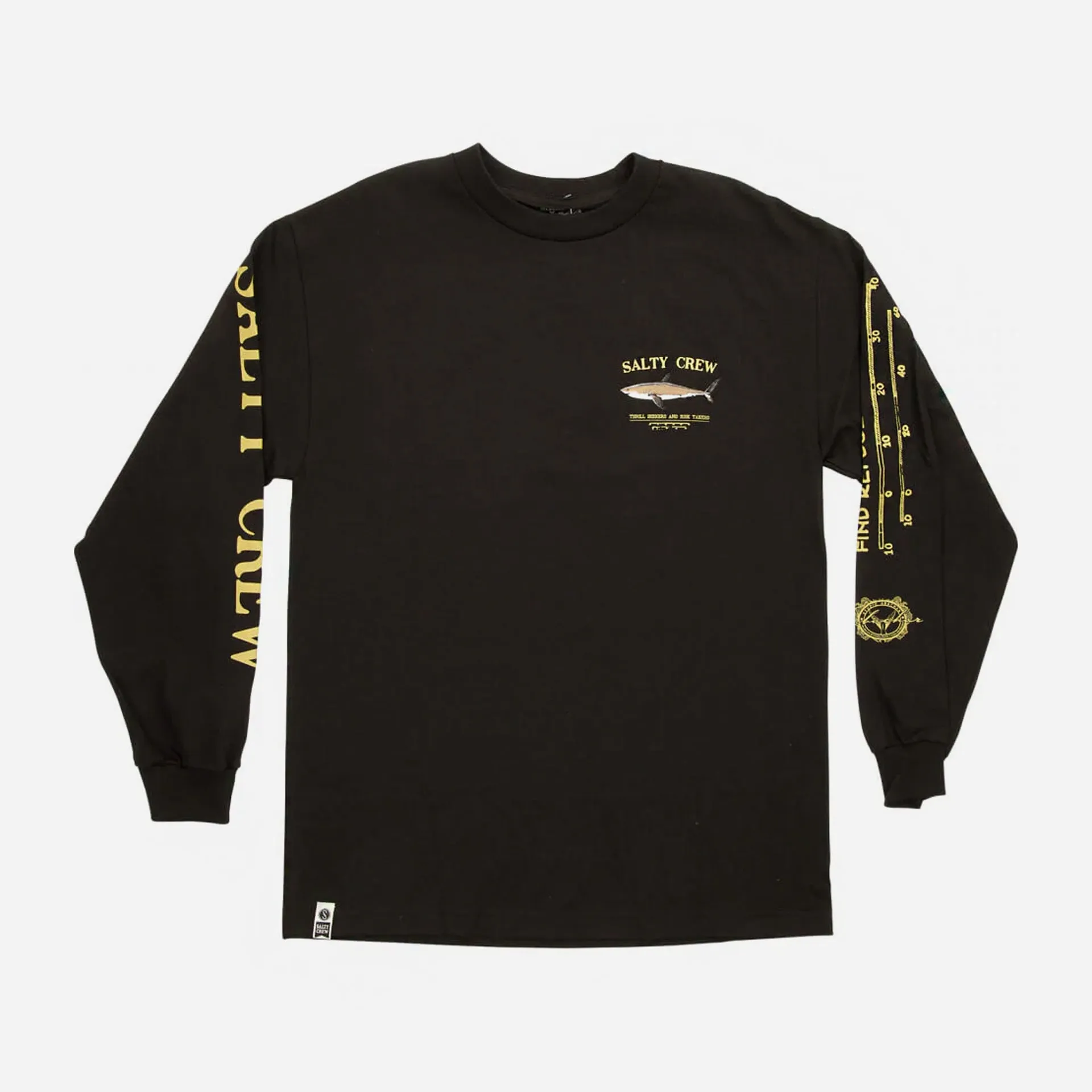 Salty Crew Mens Bruce Standard Long Sleeve T-Shirt - Black