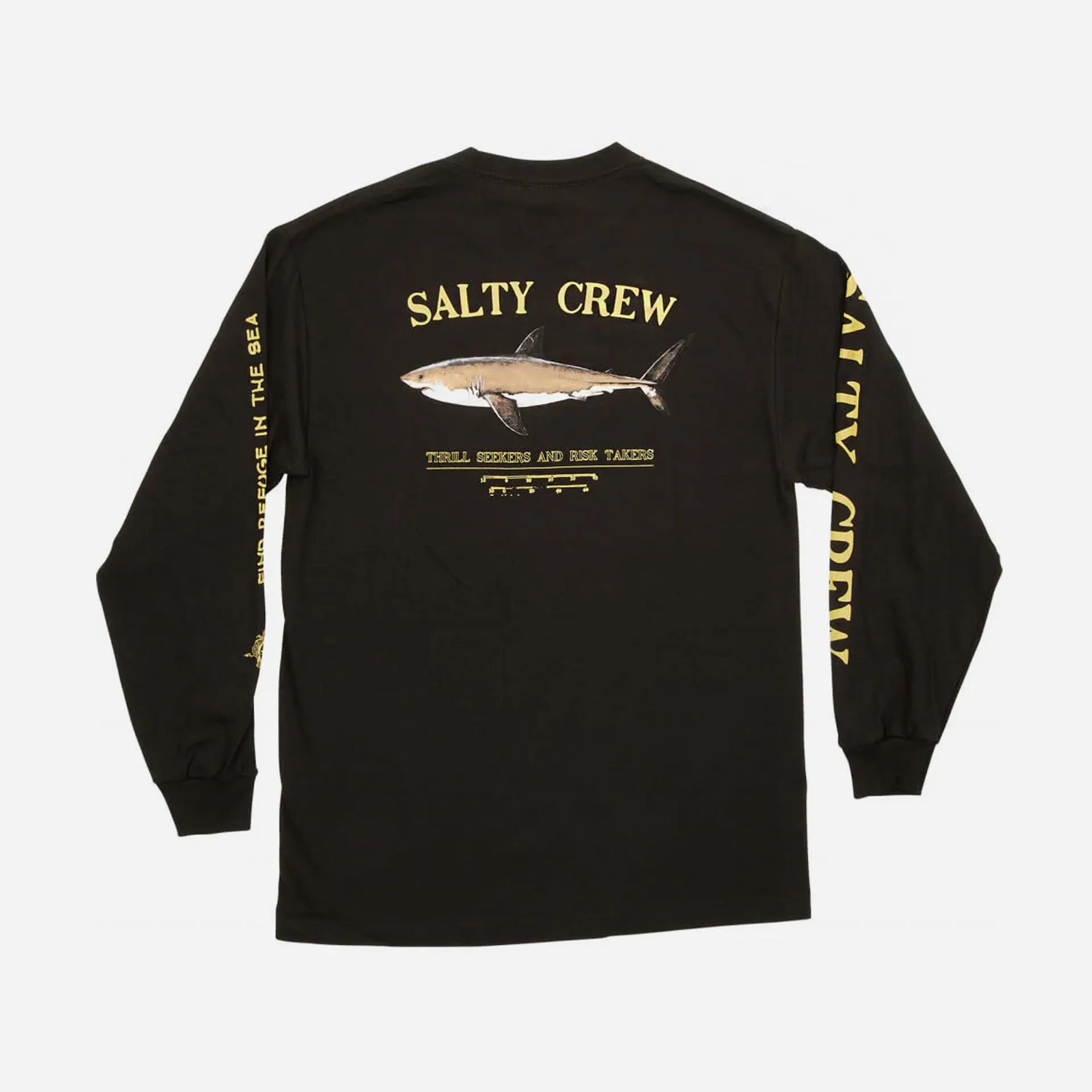 Salty Crew Mens Bruce Standard Long Sleeve T-Shirt - Black