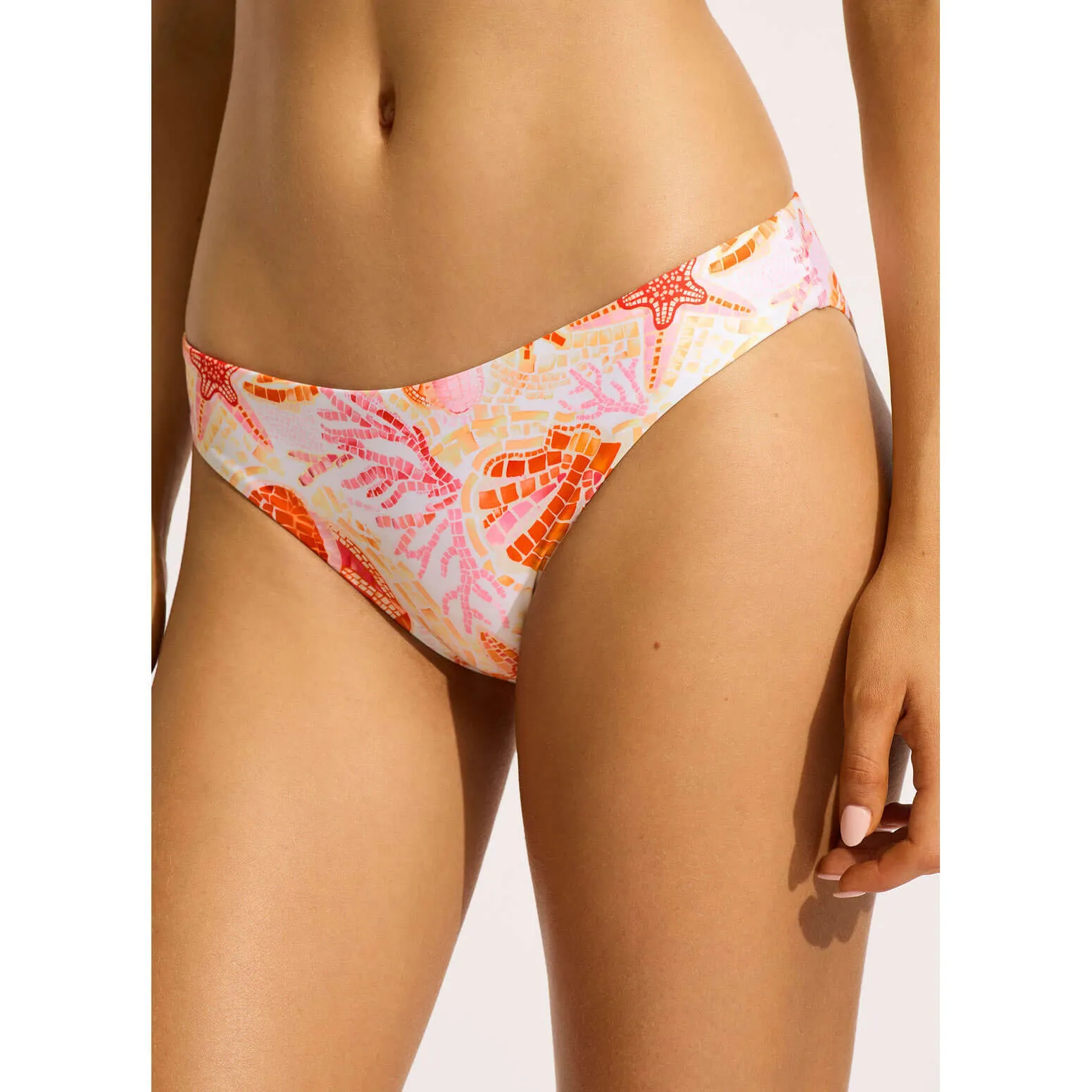 Seafolly La Mer Hipster Bikini Bottom - White Seafolly Clothing