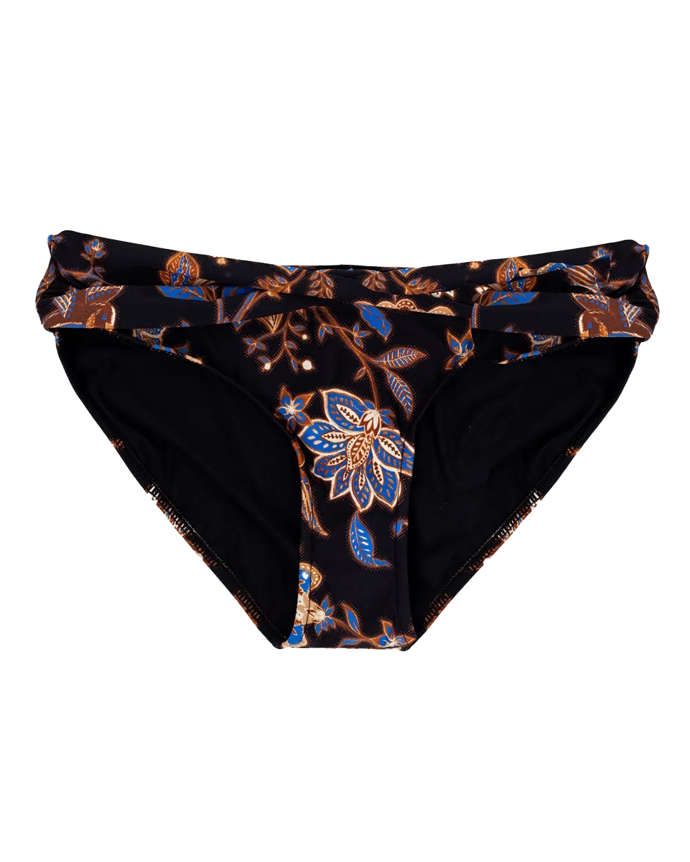 Seafolly Women Swimwear Silk Road Twist Band Mini Bikini Bottoms in Black