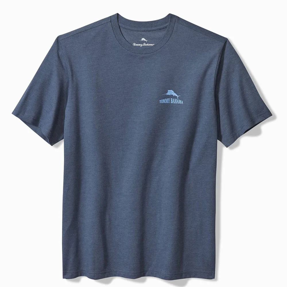 Tommy Bahama Pinch Me I Must Be Dreamin Tee T-Shirt - Navy Heather Mens Tommy Bahama