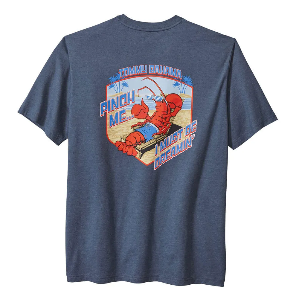 Tommy Bahama Pinch Me I Must Be Dreamin Tee T-Shirt - Navy Heather Mens Tommy Bahama