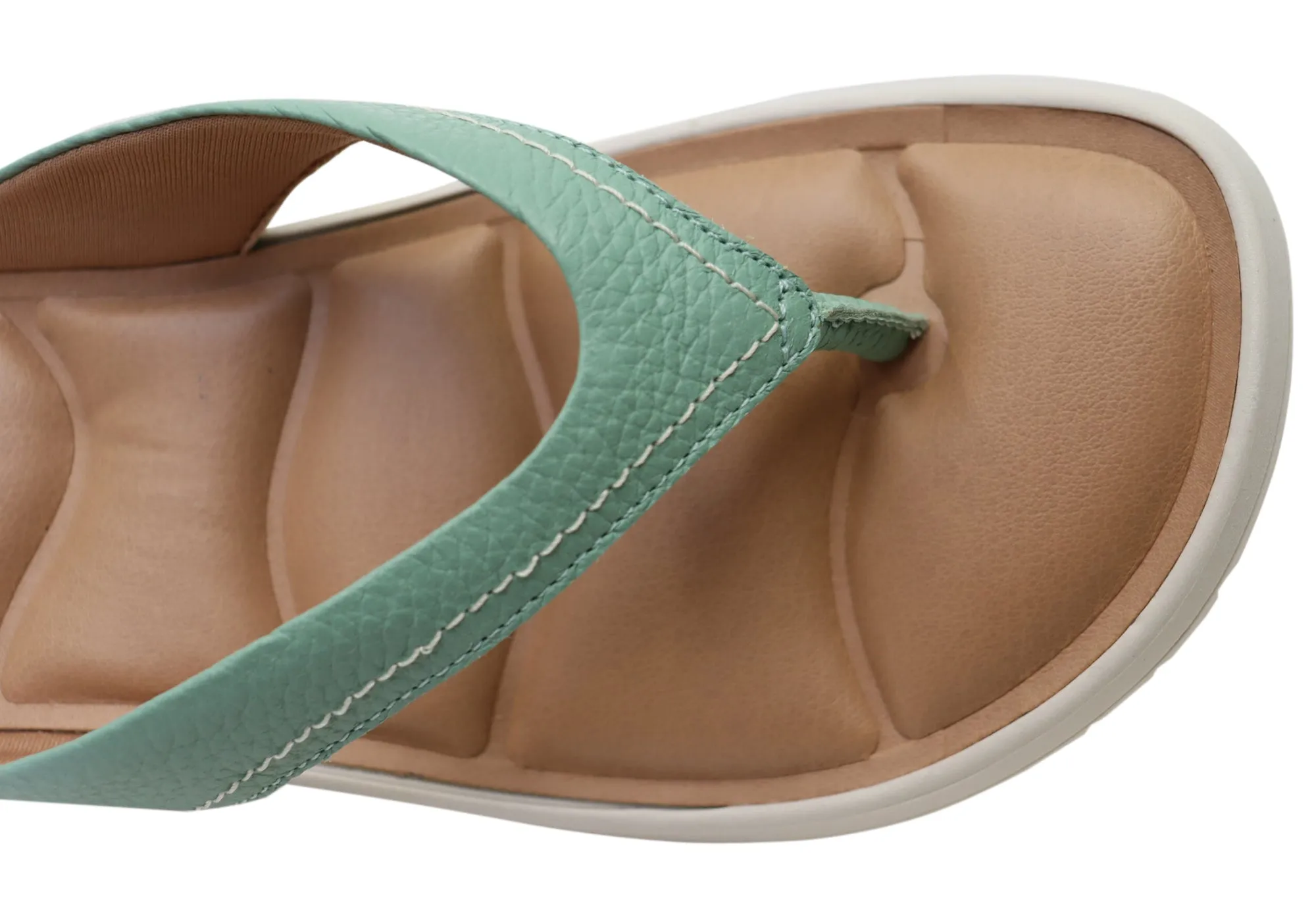 Usaflex Resort Womens Comfortable Brazilian Leather Thongs Sandals Usaflex Shoes