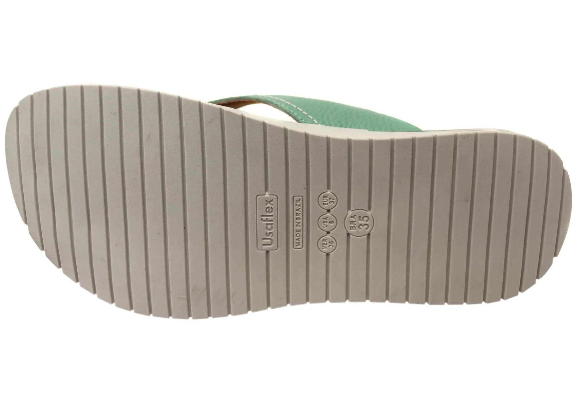 Usaflex Resort Womens Comfortable Brazilian Leather Thongs Sandals Usaflex Shoes