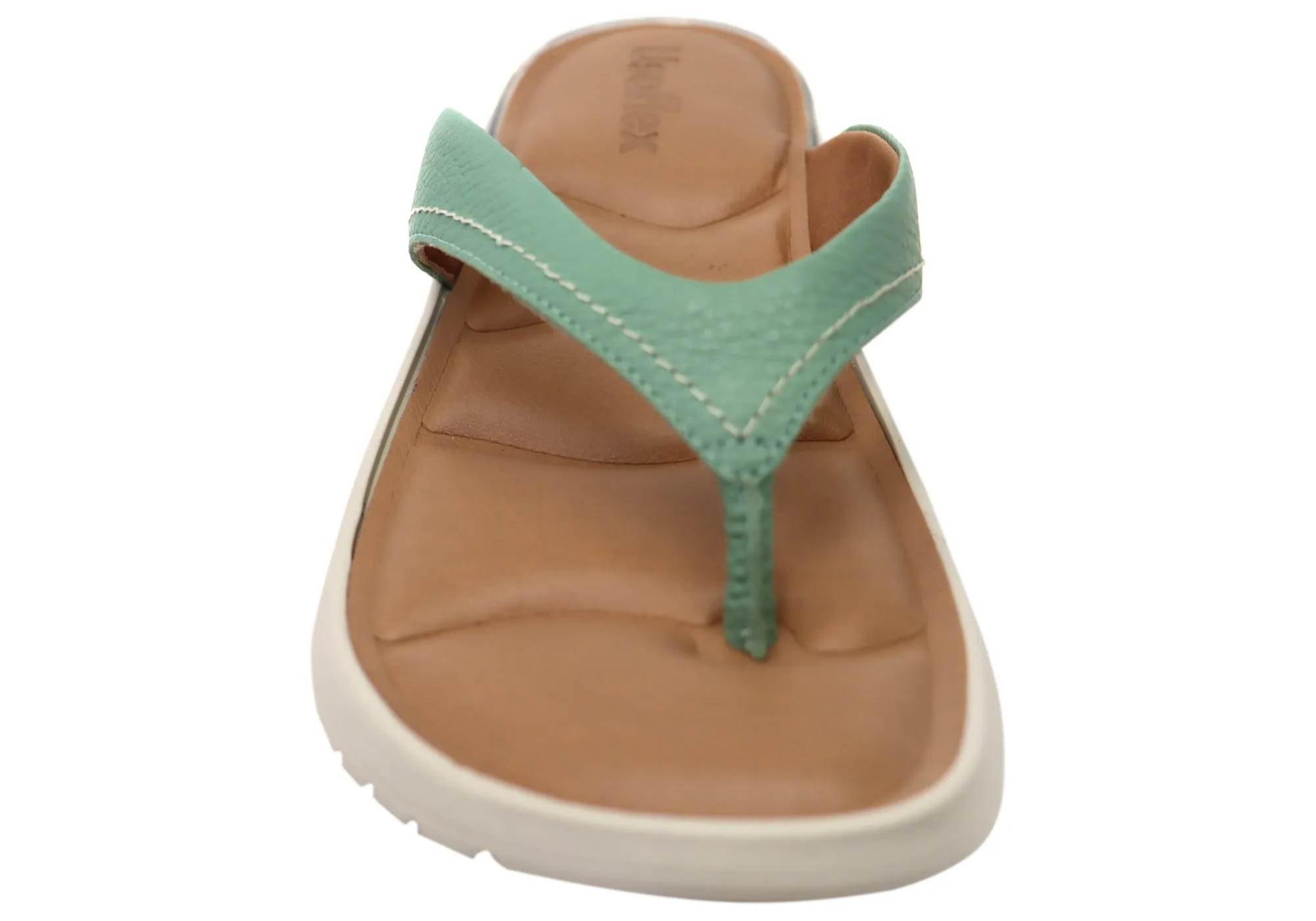 Usaflex Resort Womens Comfortable Brazilian Leather Thongs Sandals Usaflex Shoes