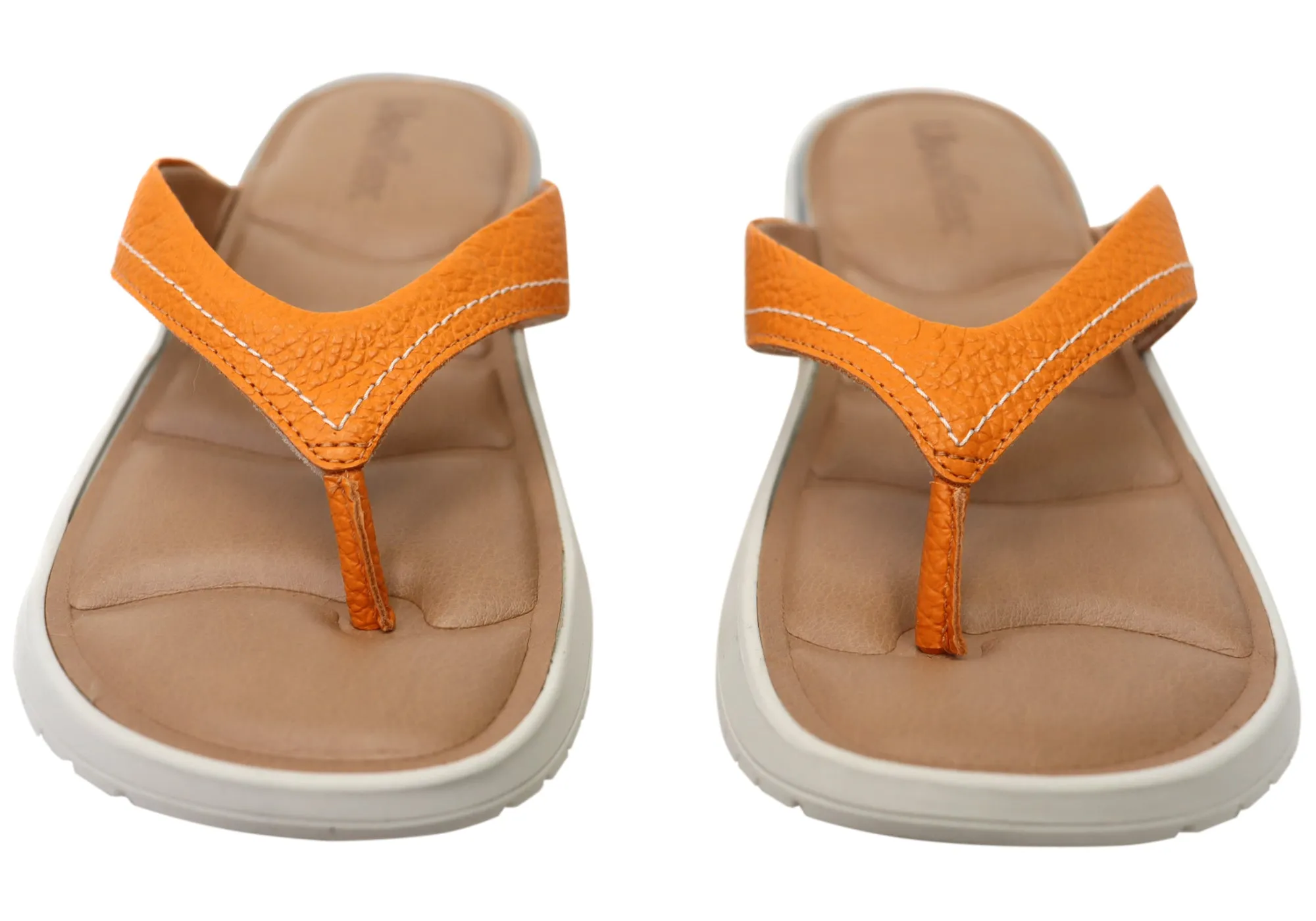 Usaflex Resort Womens Comfortable Brazilian Leather Thongs Sandals Usaflex Shoes