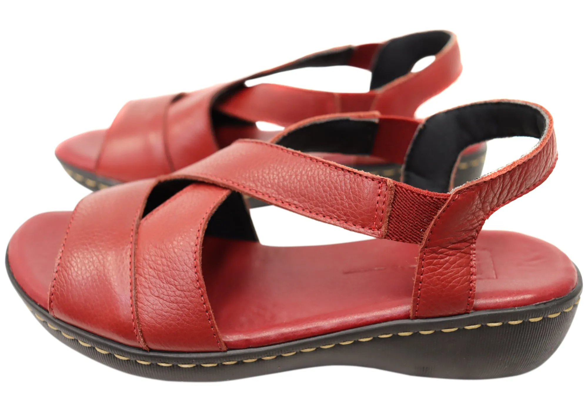 Via Paula Mimosa Womens Brazilian Comfortable Leather Sandals Via Paula Shoes