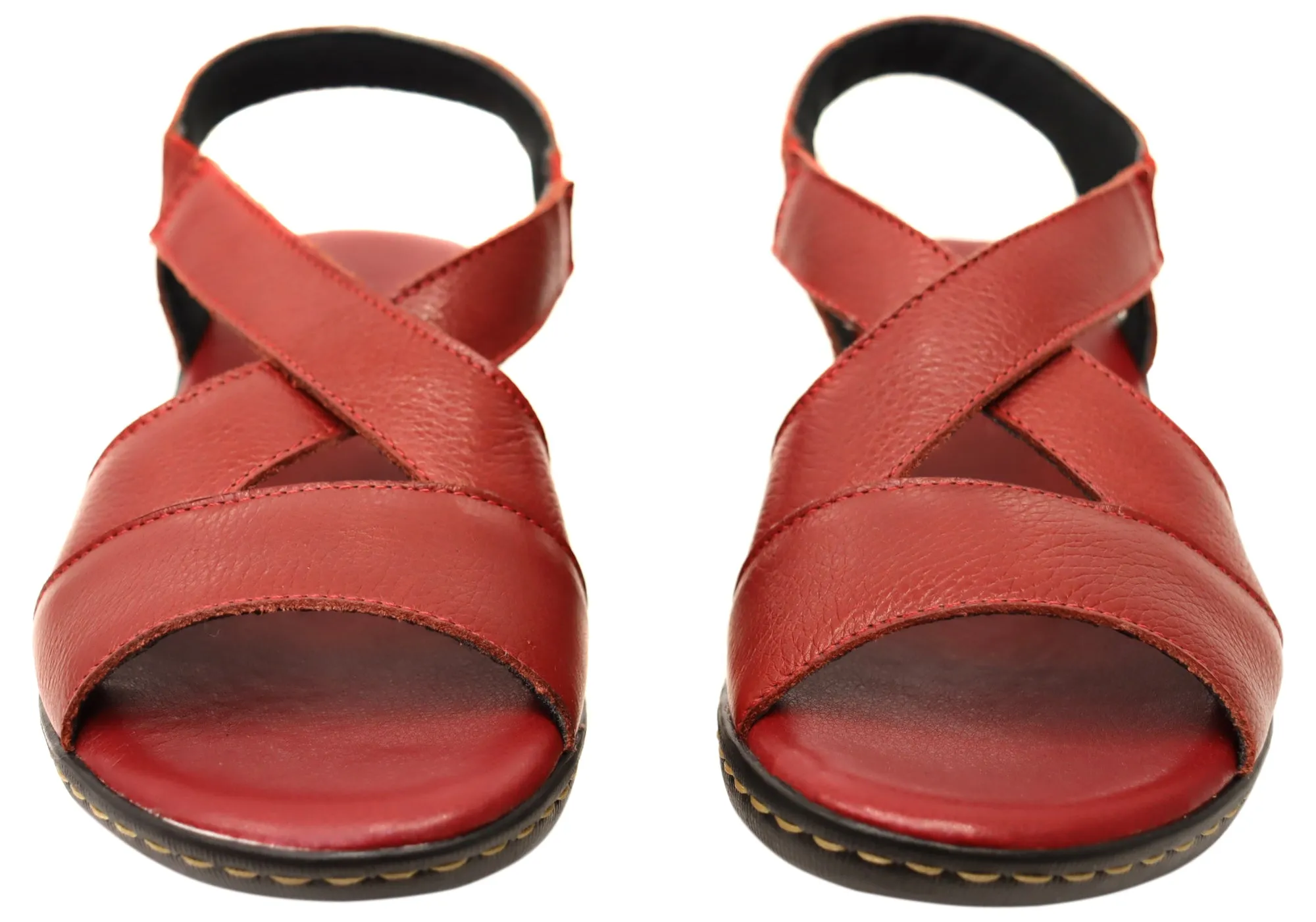 Via Paula Mimosa Womens Brazilian Comfortable Leather Sandals Via Paula Shoes