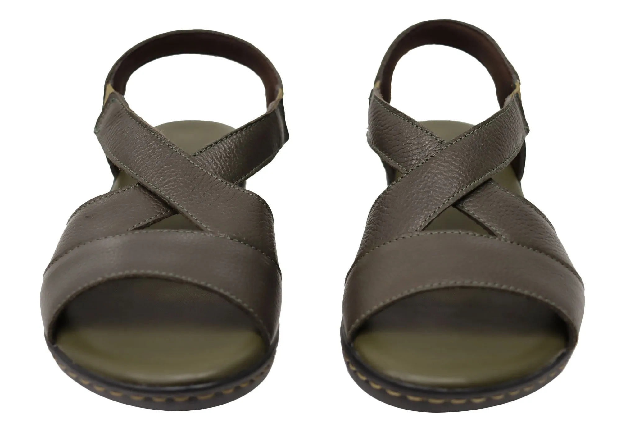 Via Paula Mimosa Womens Brazilian Comfortable Leather Sandals Via Paula Shoes