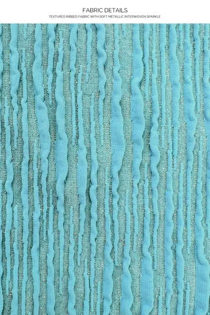 Vibras Seamless Wavy Ruched Back Brazilian Tie Side Bikini Bottom