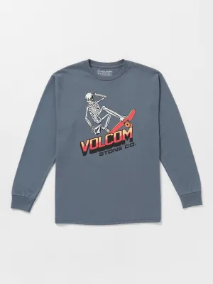 Volcom Bone Slide Long Sleeve Tee Dark Slate Volcom