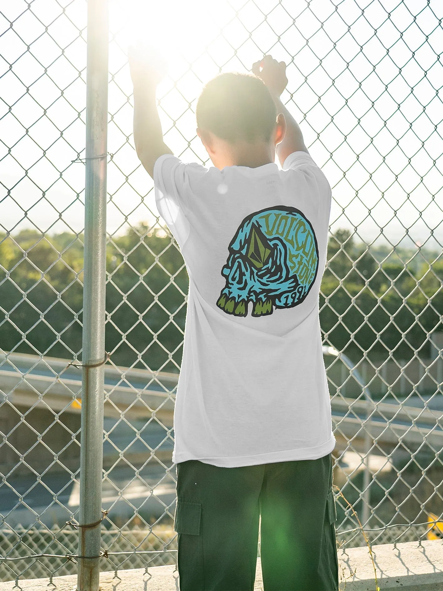 Volcom Eyecolades Short Sleeve Tee White Volcom