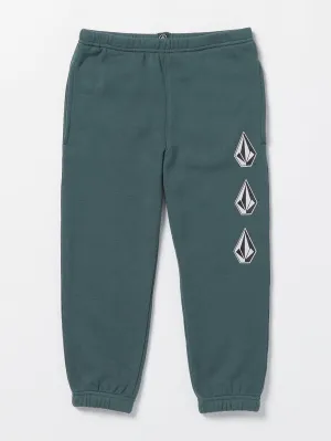 Volcom Iconic Stone Fleece Elastic Waist Boys Pants (Age 2-7) Dark Slate Volcom