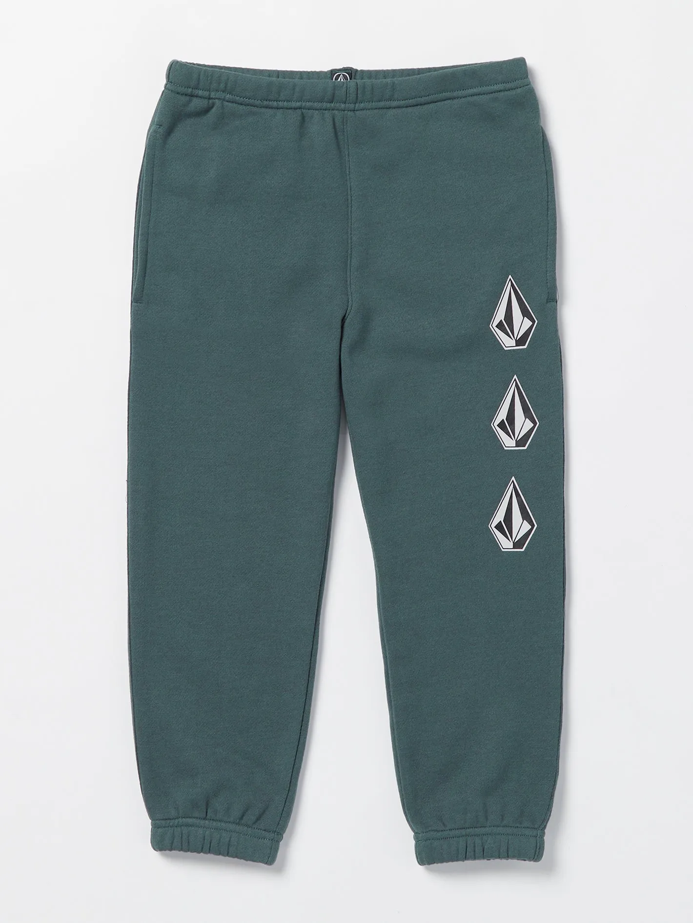 Volcom Iconic Stone Fleece Elastic Waist Boys Pants (Age 2-7) Dark Slate Volcom