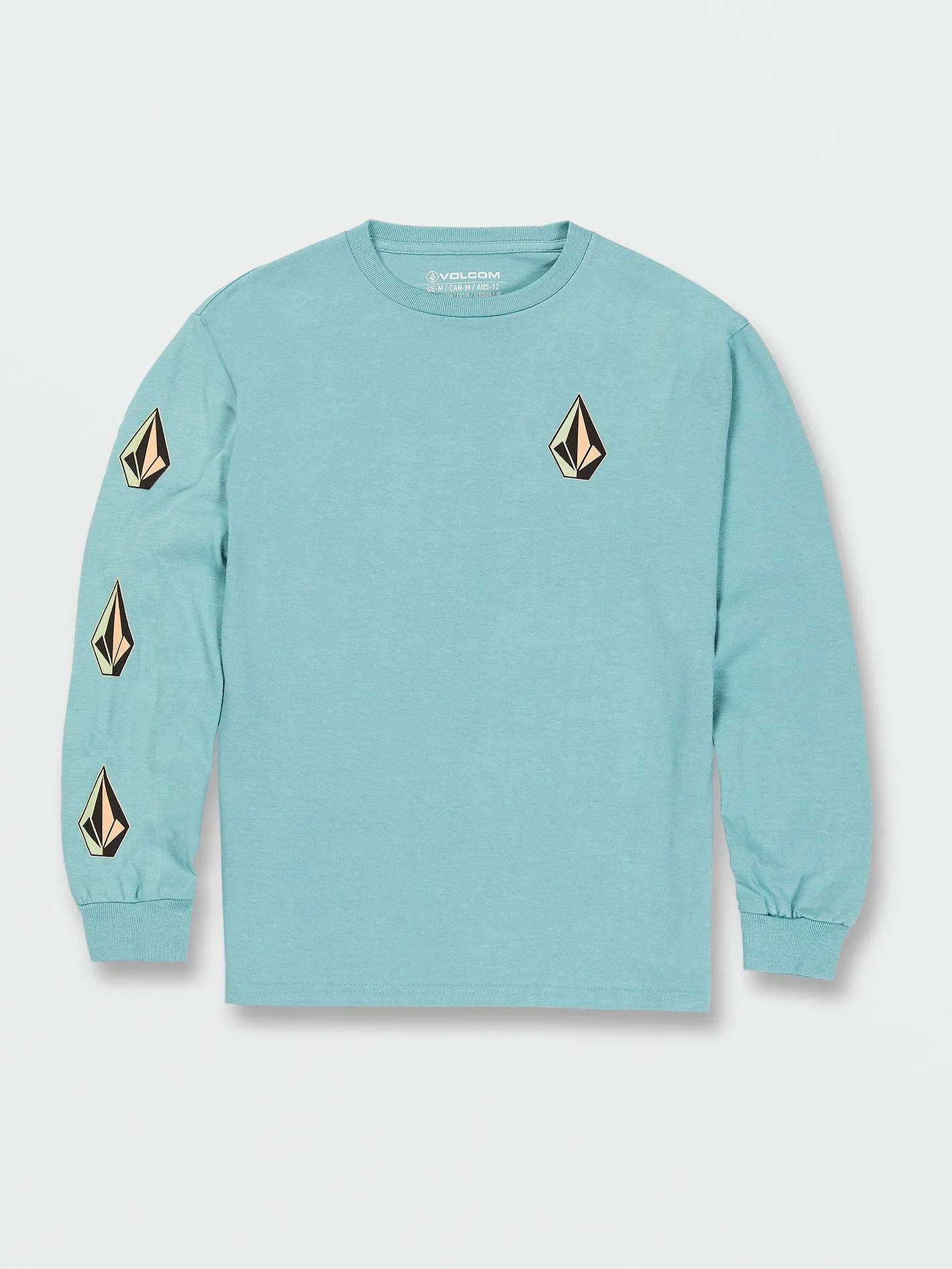 Volcom Iconic Stone Long Sleeve Tee Coastal Blue Volcom