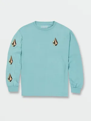 Volcom Iconic Stone Long Sleeve Tee Coastal Blue Volcom