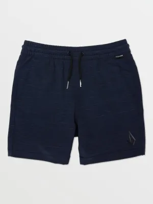 Volcom Understoned Elastic Waist Hybrid Boys Shorts (Age 2-7) Navy Volcom
